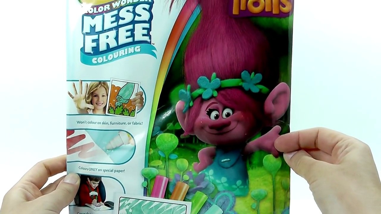 ROTULADORES MÁGICOS DE LOS TROLLS CON DIBUJOS SORPRESA. color wonder Trolls.