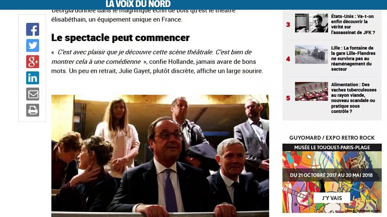 La petite blague de François Hollande sur Julie Gayet