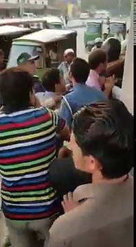 Traffic Warden Beating A Citizen