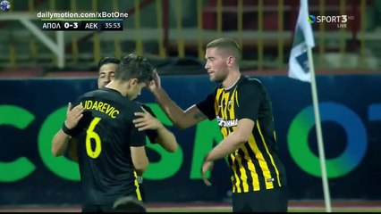 Astrit Ajdarevic Goal HD - Apollon Larissa 0 - 3 AEK Athens FC - 26.10.2017 (Full Replay)
