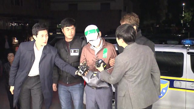 [현장영상] 윤송이 사장 부친 살해 용의자 '묵묵부답' / YTN