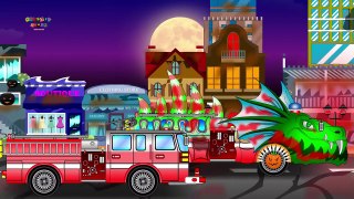 Good vs Evil Fire Truck | Fire Truck For Children | Learn Street Vehicles For Kids | Truck Battles