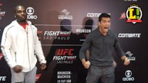 Lutadores fazem encaradas pré-luta no UFC São Paulo; veja!