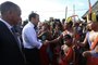 Intervention du Président de la République, Emmanuel Macron, lors de sa visite à Maripasoula en Guyane