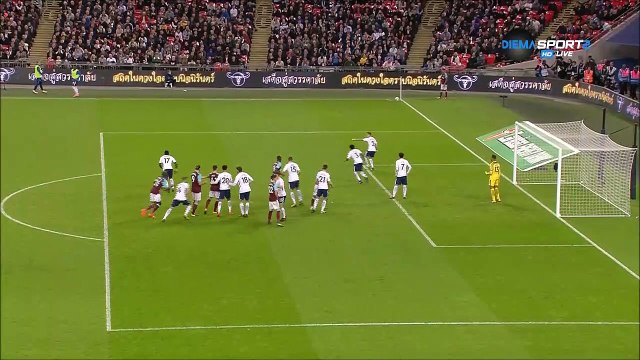 2-3 Angelo Ogbonna Goal England Football League Cup Round 4 - 25.10.2017 Tottenham 2-3 West Ham