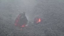 Lava rock almost knocks out tourist