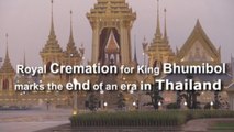 Incineran en una ceremonia privada al rey Bhumibol Adulyadej