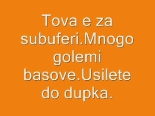 Samo za subuferi-silni basove