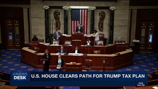 i24NEWS DESK | U.S. House clears path for Trump tax plan | Thursday, October 26th 2017