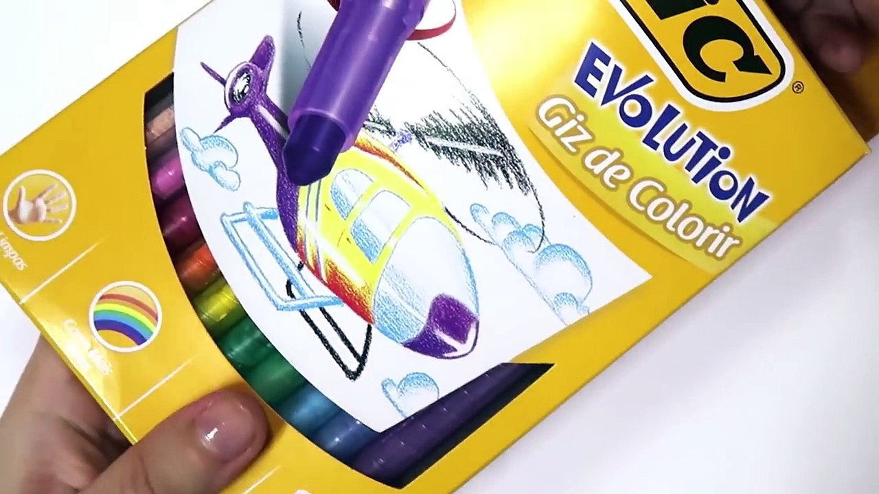 PINTEI UM OLHO REALISTA COM GIZ DE CERA ESCOLAR!