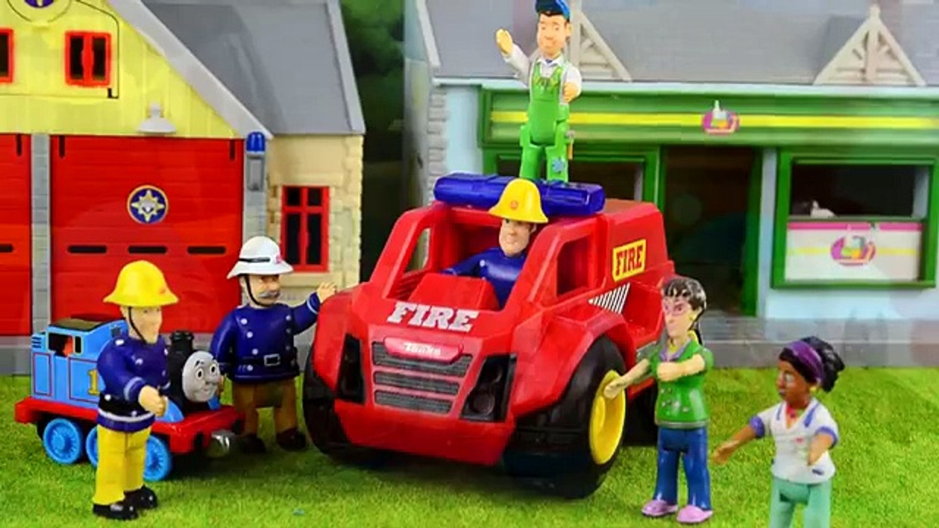 Fireman Sam Kids videos Kinder surprise Peppa pig Fire engines Feuerwehrmann  Sam – Видео Dailymotion