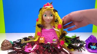 What is in Rapunzels Play Doh Hair? Bug, Gross Creepy Crawlers and Toys!