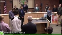 Members of Ann Arbor, Michigan city council kneel for Pledge of Allegiance