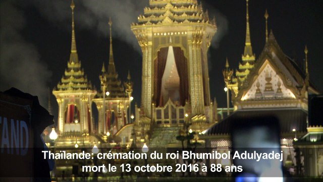 Thaïlande: crémation du roi Bhumibol Adulyadej