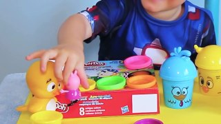 Massinha Surpresas Peppa Pig Carros McQueen Marvel Play Doh Kids Cars Surprise Eggs Kinder Ovo Toys