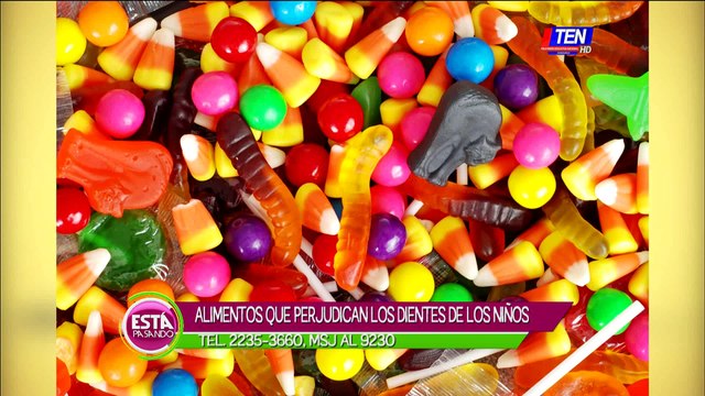 Alimentos que perjudican los dientes de los niños