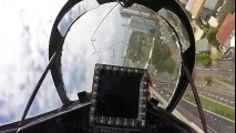 RAAF Pilot Flies Hawk 127 Over Gold Coast 600 Race Track - Cockpit View