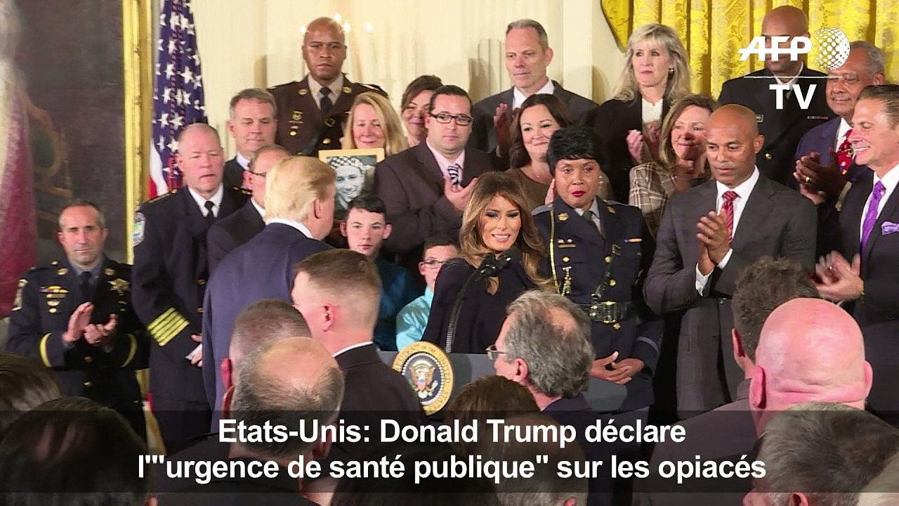 Trump déclare l'"urgence de santé publique" sur les opiacés