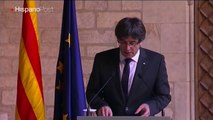 Puigdemont dejó en manos del Parlamento la independencia de Cataluña