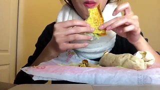 ASMR Eating Sounds: Taco Bell (Minimal talking)
