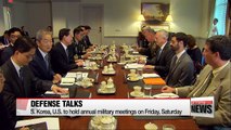South Korea, U.S. to hold annual military meetings on Friday and Saturday