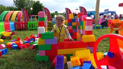 Outdoor lego playground for kids Learn Colors with Funny Baby Nursery Rhymes songs for children-HN148FVbZ00