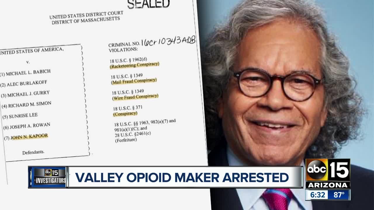 Valley opioid maker arrested for bribing doctors