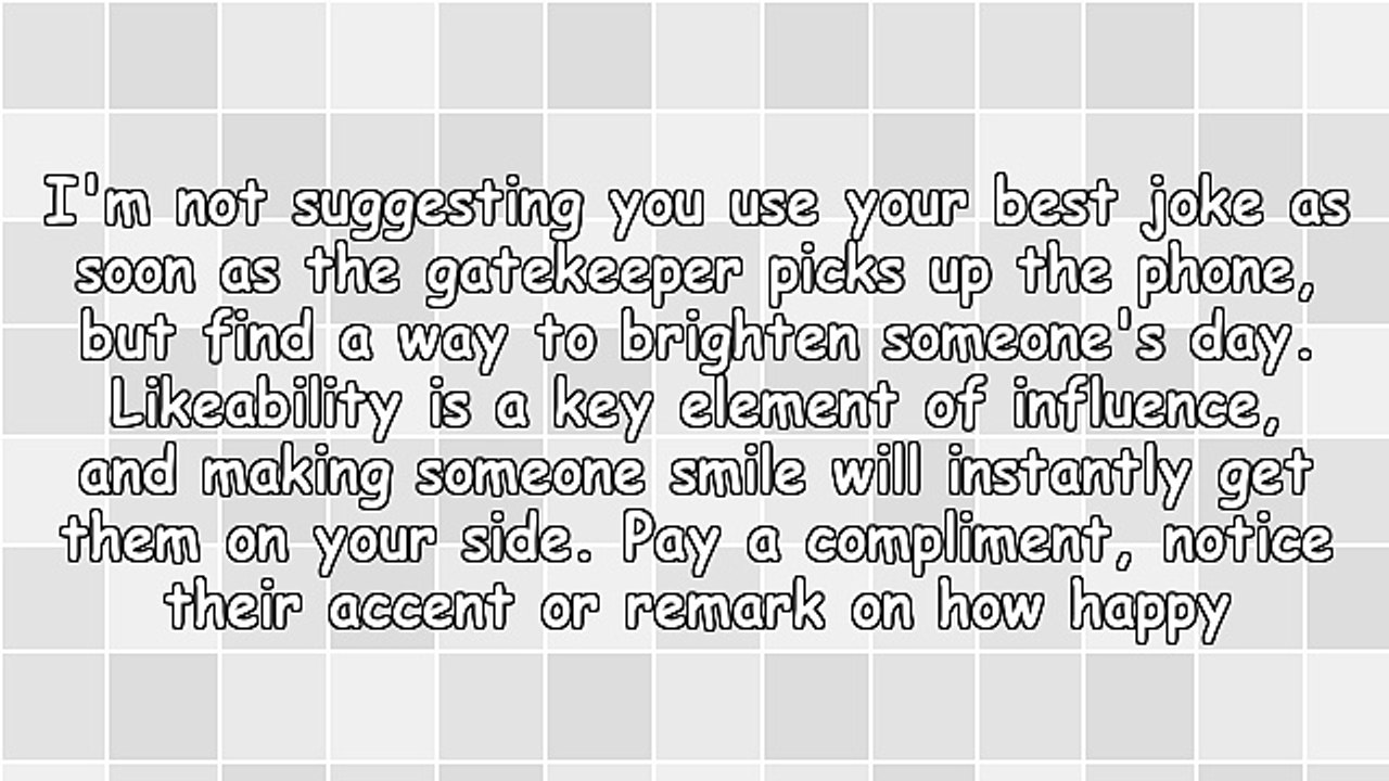 Tips for Getting Through Gatekeepers