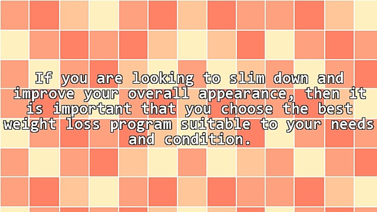 Best Weight Loss Program - What Are Your Options?