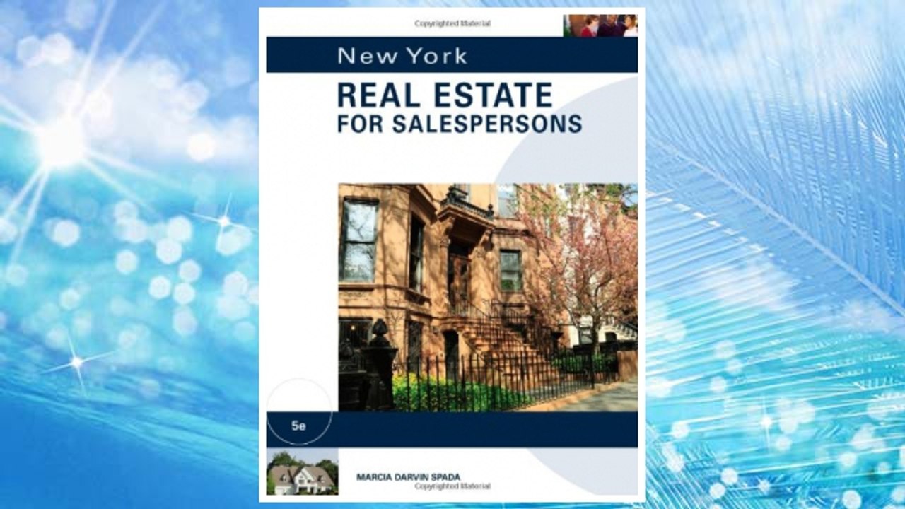 Download PDF New York Real Estate for Salespersons FREE