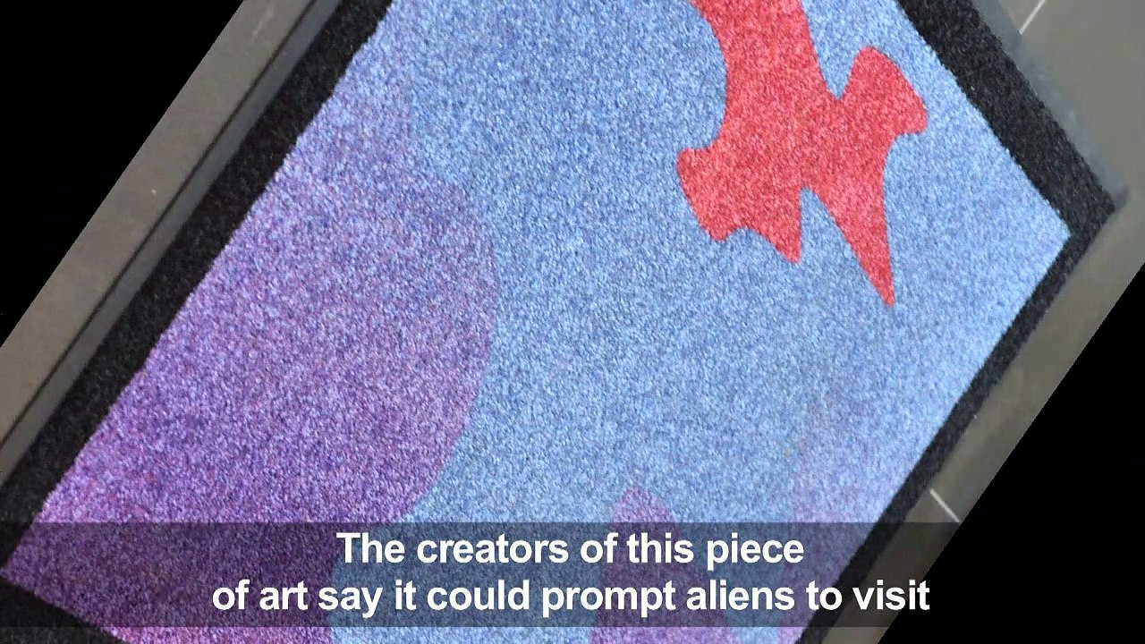 One small doorstep for man: Cosmic mat welcomes aliens