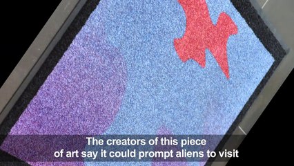 One small doorstep for man: Cosmic mat welcomes aliens