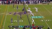 Baltimore Ravens corner back Jimmy Smith reads Miami Dolphins quarterback Matt Moore, takes it to the house for 50-yard pick-six