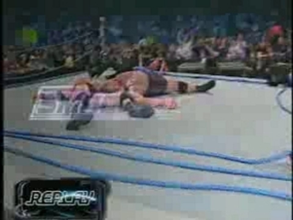 WWE-June 23,2003-Brock Lesnar and Big Show-Ring Collapse