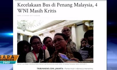 4 WNI Kritis Akibat Kecelakaan Bus di Malaysia