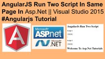 Angularjs two script in same page in asp.net || visual studio 2015 #angularjs tutorials
