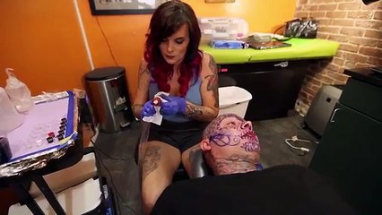 EXTREMELY Painful Face Tattoo | Tattoo Girls