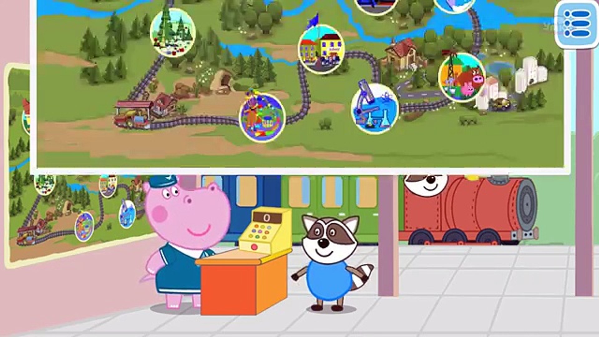 ⁣#Пеппа Гиппо | Детский железнодорожная станция | #Peppa Hippo
