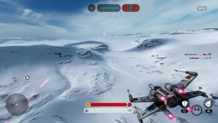 X-Wing AT-ST kill - Star Wars Battlefront gameplay - Star Wars Battlefront atst gameplay