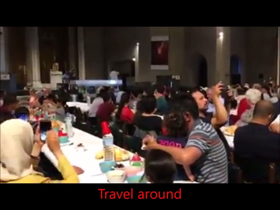 muslim Azan in the church