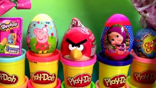 Giant Disney Fairies Princess Sofia Surprise Eggs Play Doh Huevos Sorpresa PeppaPig Frozen Shopkins