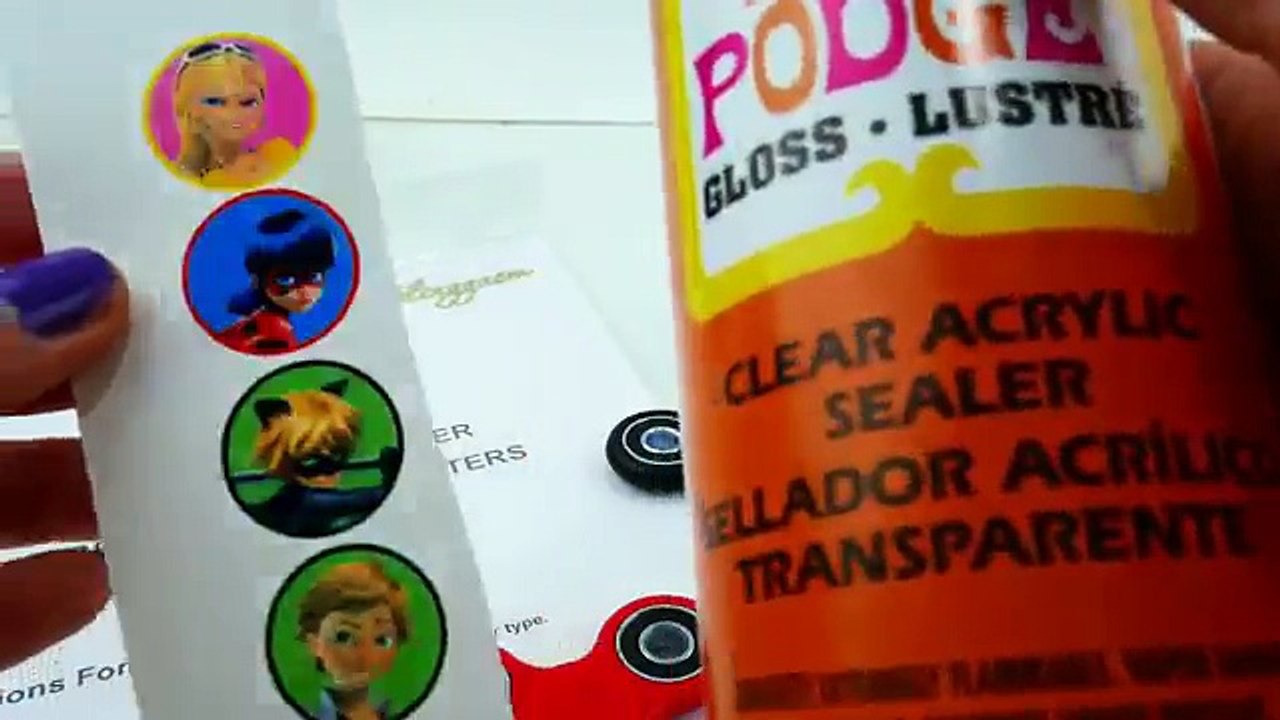 DIY Custom Miraculous Ladybug Fidget Spinner Waterslide Decal Tutorial