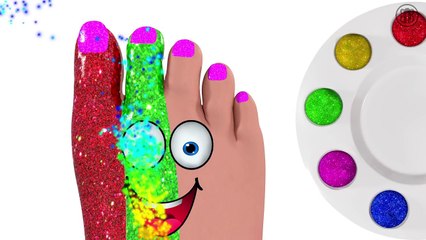 Foot Painting for Kids - COLORS 3D Baby Paint Toys - IAL Glitter Toy by BillionSurpriseToys