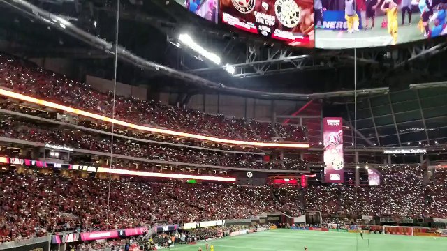 Atlanta United atmosphere during MLS Playoffs