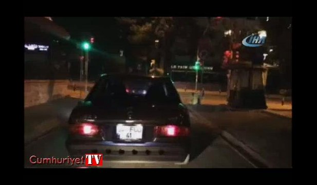 Bağdat caddesinde, trafik magandaları kamerada