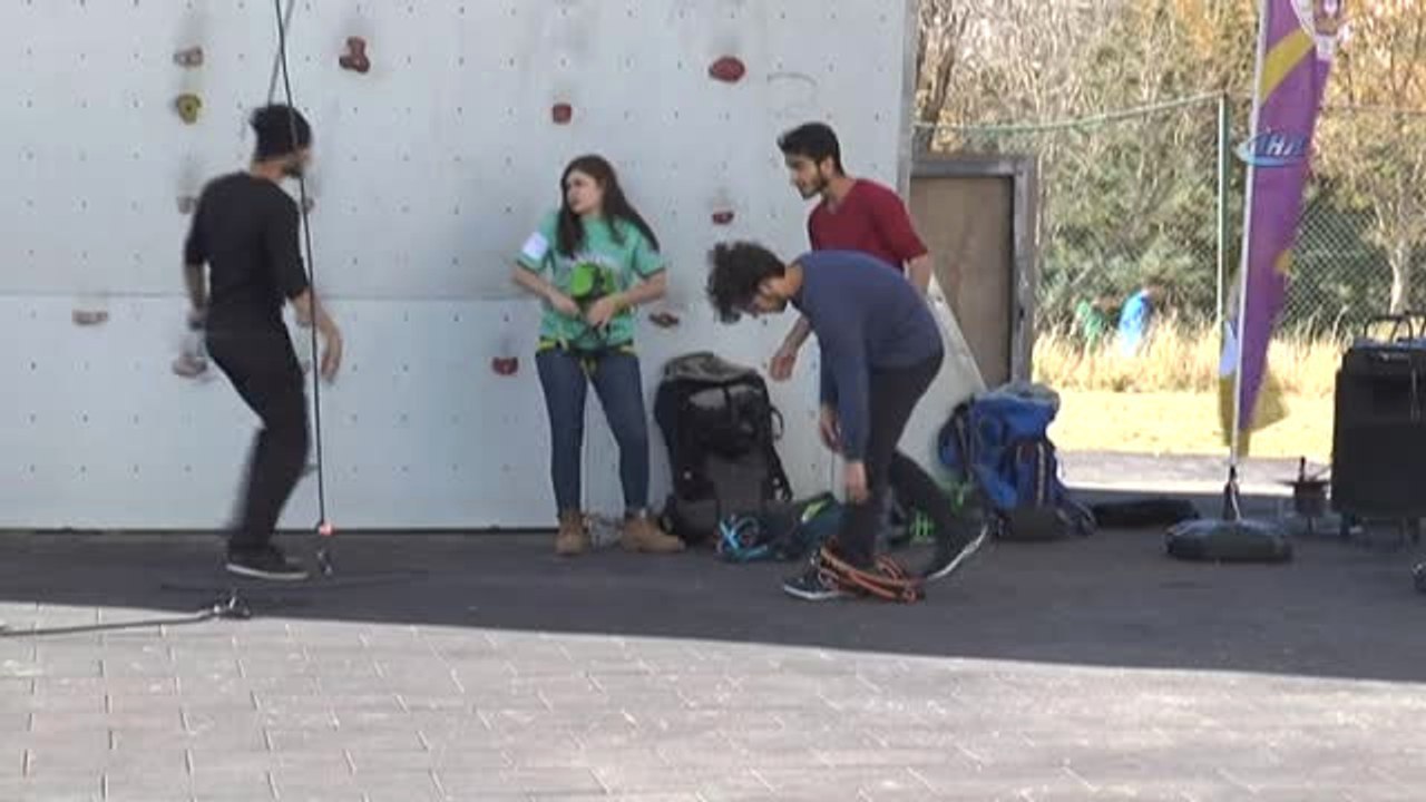 Cumhuriyet Bayramı Etkinlikleri Kapsamında Duvara Tırmanma Festivali Düzenlendi