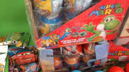 Surprise Eggs Micky Mouse Super Mario Cars 2 The Smurfs 2 Monsters University Thomas And Friends-Q2kNAo20YKw