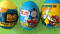 Teletubbies 3 surprise eggs of bob super mario thomas and friends-tVNd8OE2oJs