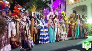 Finalistas a mejor traje tipico de Reina Hispanoamericana 2017 son Filipinas, Panamá y Venezuela.