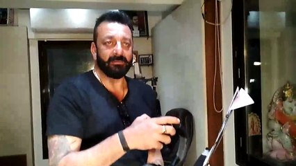 Sanjay Dutt At Song Recording For BHOOMI